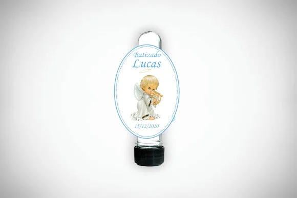 Adesivo Personalizado Tubete Batizado Menino