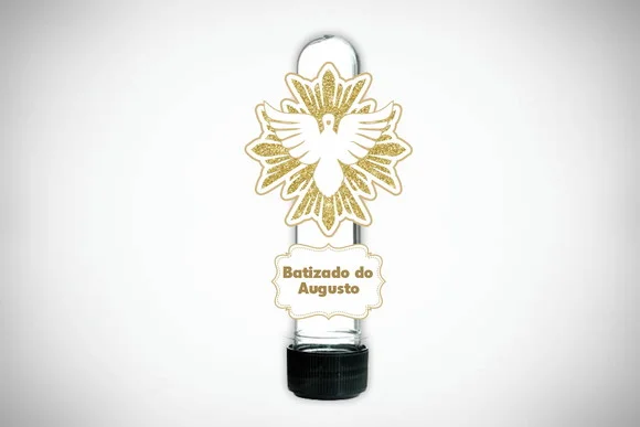 Aplique Personalizado Tubete Batizado Espírito Santo