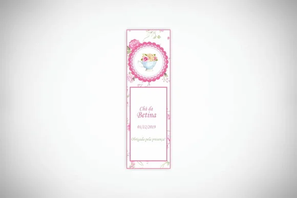 Lembrancinha Personalizada Marcador Página Floral