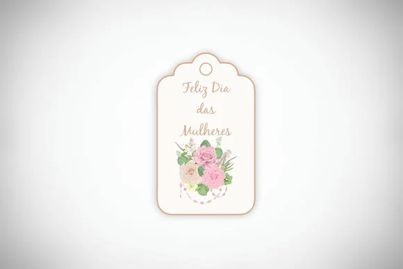 Tag Personalizada Dia Internacional da Mulher (30 Un)