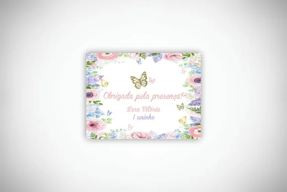 Tag Personalizada Jardim das Borboletas