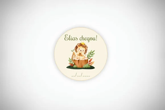 Tag Personalizada Maternidade Leãozinho