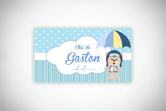 Tag Personalizada Ursinho Aviador