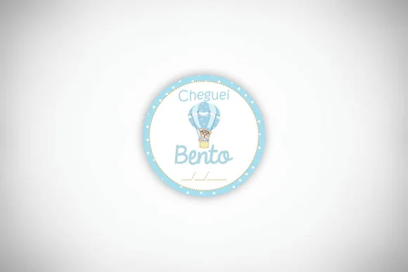 Tag Personalizada Maternidade Ursinho Baloeiro