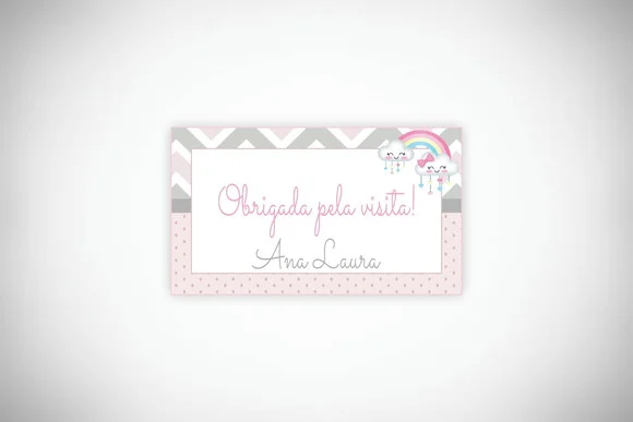 Tag Personalizada Maternidade Chuva de Amor