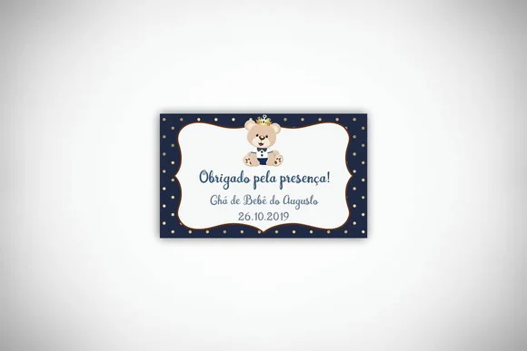 Tag Personalizada Ursinho Príncipe