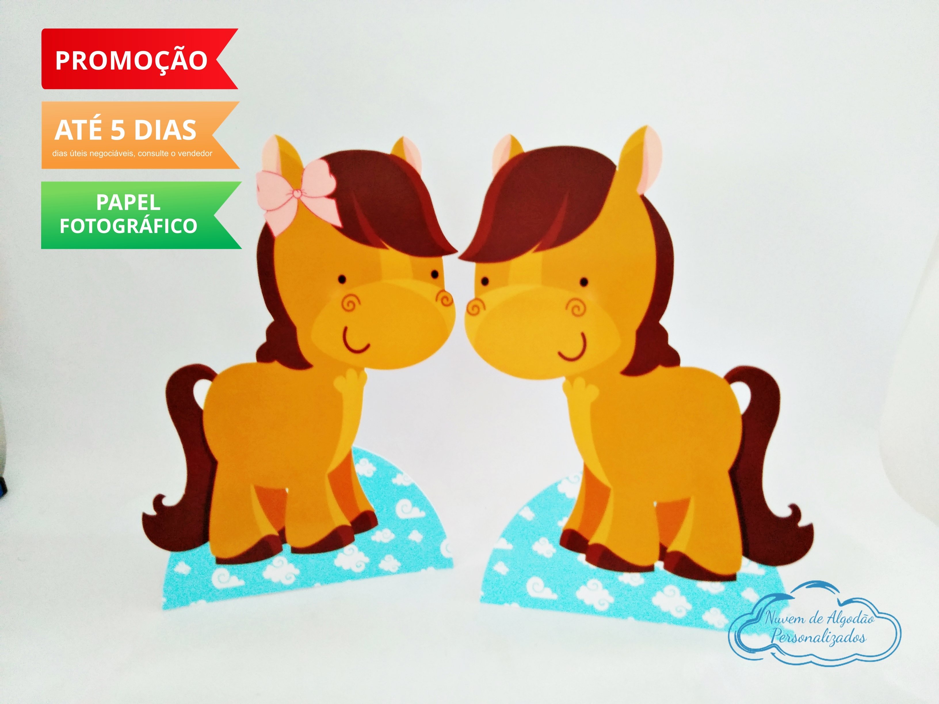 Display de mesa Arca de noé 27cm - Cavalo e Égua
