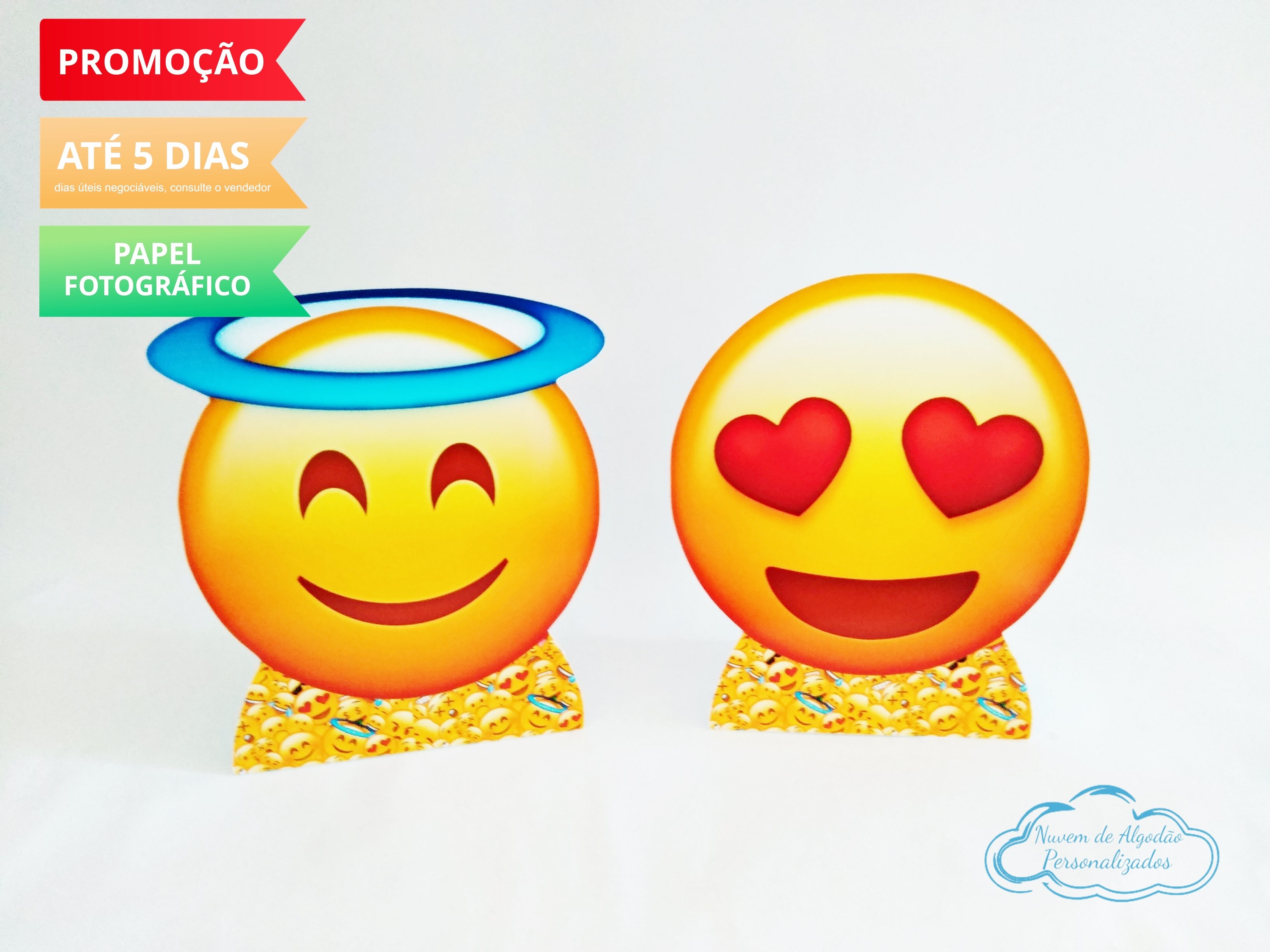 Display de mesa Emoji 27cm - anjo e coração