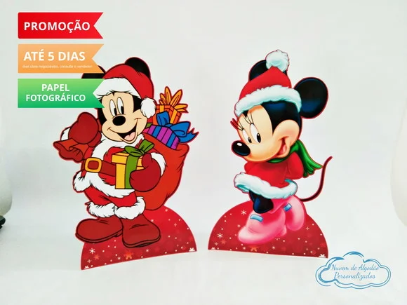 Display de mesa Natal do Mickey