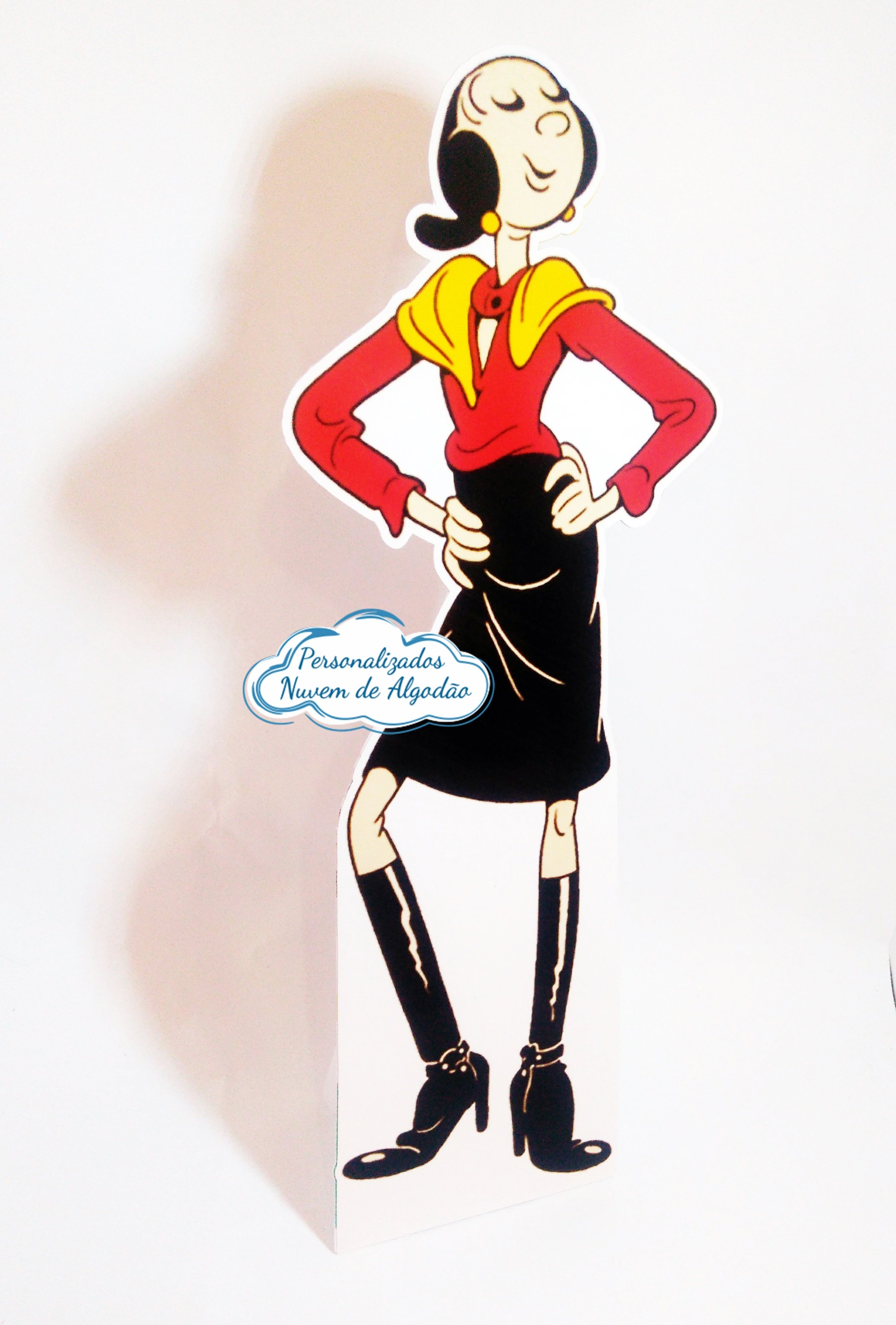 Display de mesa Popeye e Olivia Palito 27cm - Olivia Palito