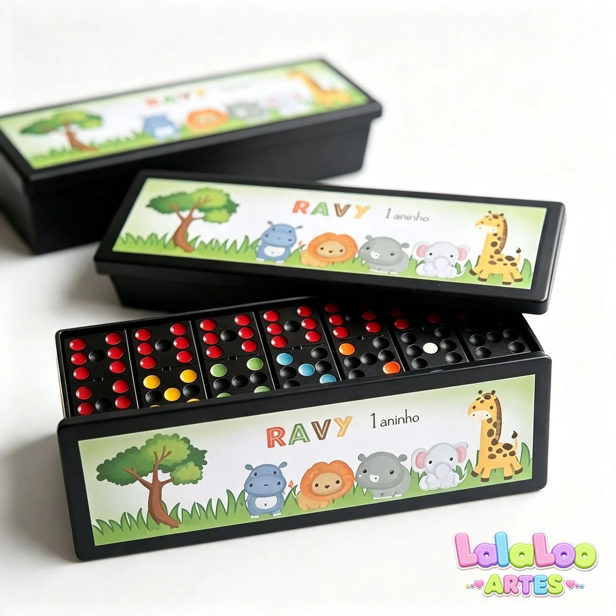 Dominó Safari Baby Personalizado