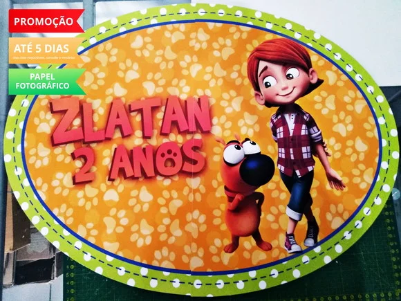Elipse Lelê e linguiça 55x40