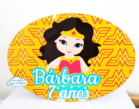 Elipse Mulher Maravilha Cute 41x28