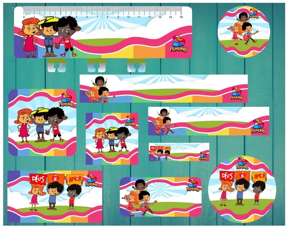 Etiqueta Escolar 03 Palavrinhas Menina