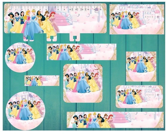 Etiqueta Escolar Princesas