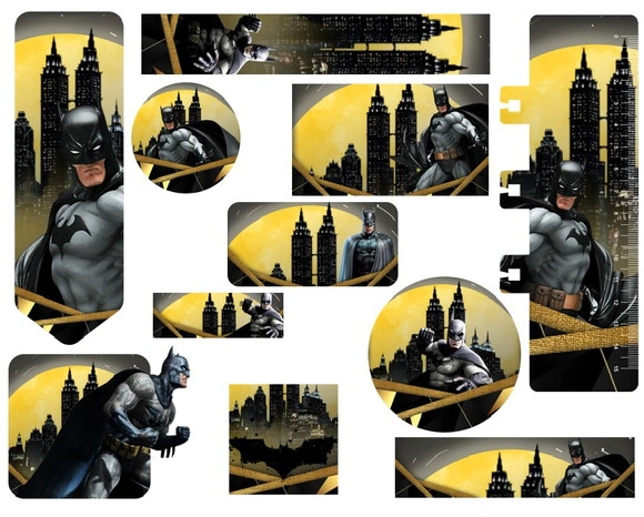 Etiqueta Escolar Digital Batman