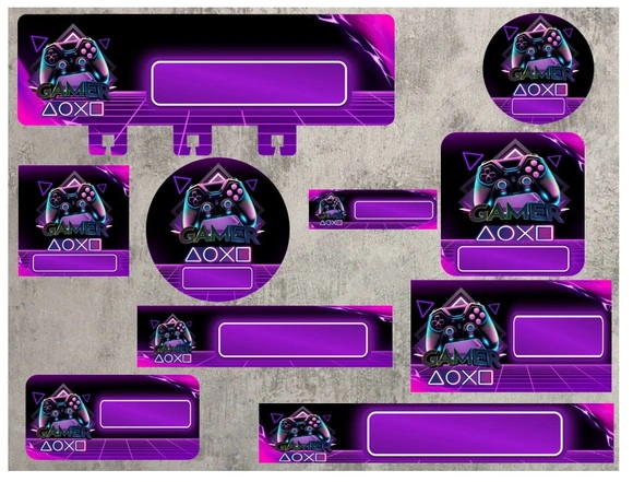 Etiqueta Escolar Digital Gamer