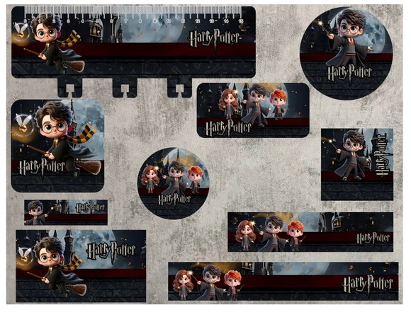 Etiqueta Escolar Digital Harry Potter