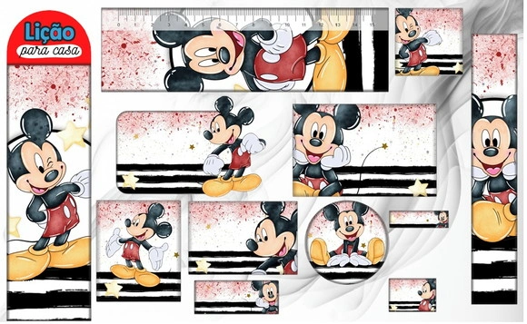 Etiqueta Escolar Digital Mickey