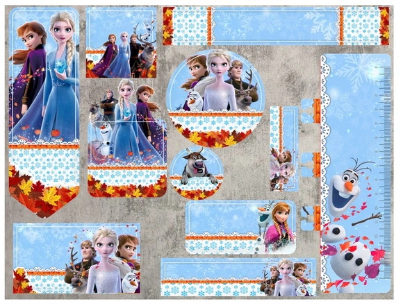 Etiqueta Escolar Frozen
