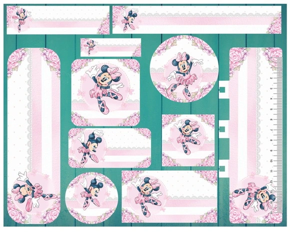 Etiqueta Escolar Minnie Bailarina