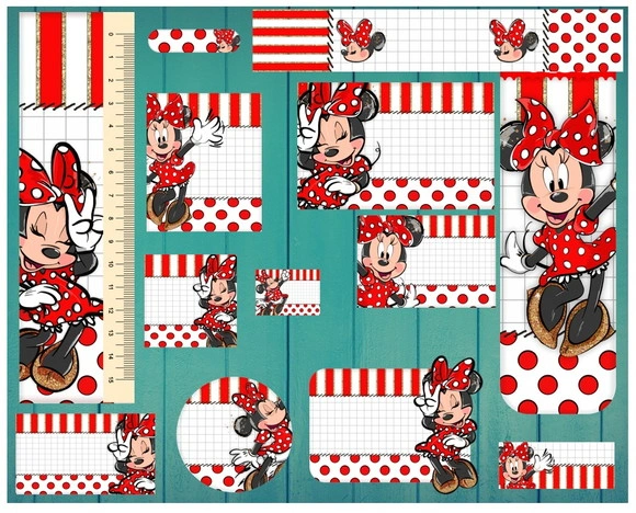 Etiqueta Escolar Minnie