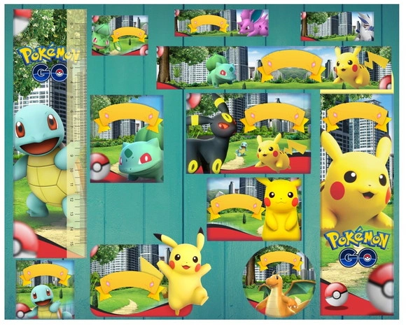 Etiqueta Escolar Pokémon