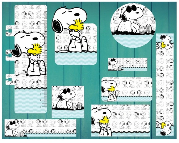 Etiqueta Escolar Snoopy