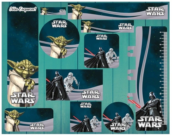 Etiqueta Escolar Star Wars