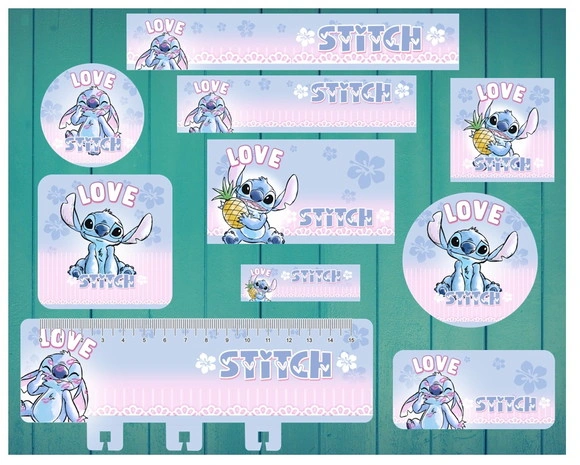 Etiqueta Escolar Stitch