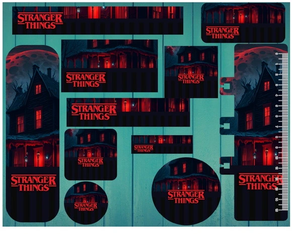 Etiqueta Escolar Stranger Things