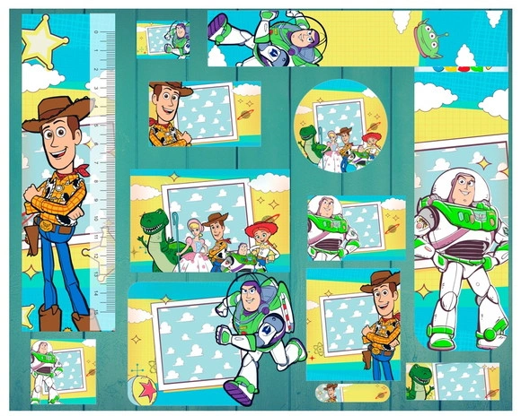 Etiqueta Escolar Toy Story