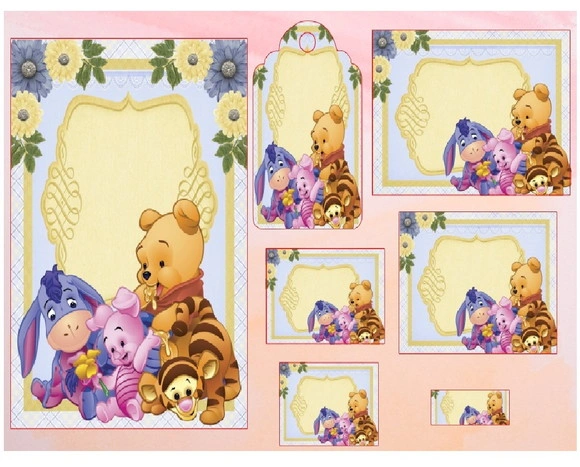 Etiqueta Escolar Ursinho Pooh