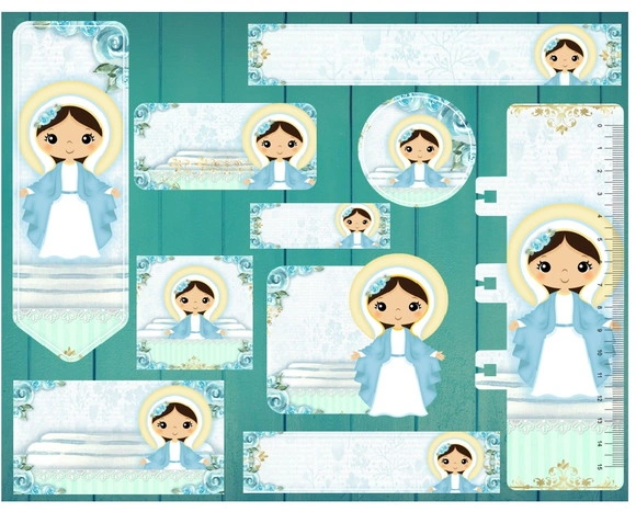 Etiqueta Escolar Virgem Maria