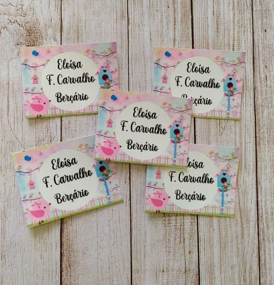 Etiqueta Escolar Personalizada Jardim Encantado 50 Unidades
