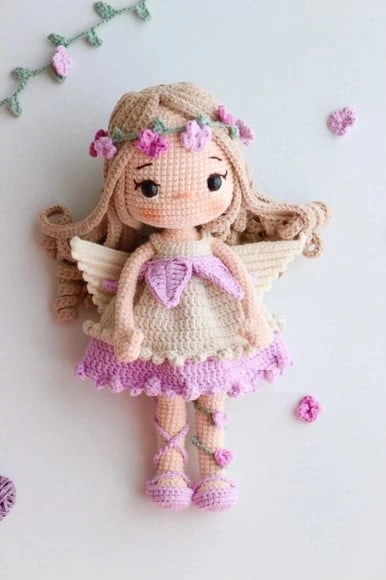 Fadinha Lila em Amigurumi