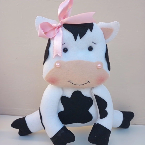 Fazendinha Rosa em feltro