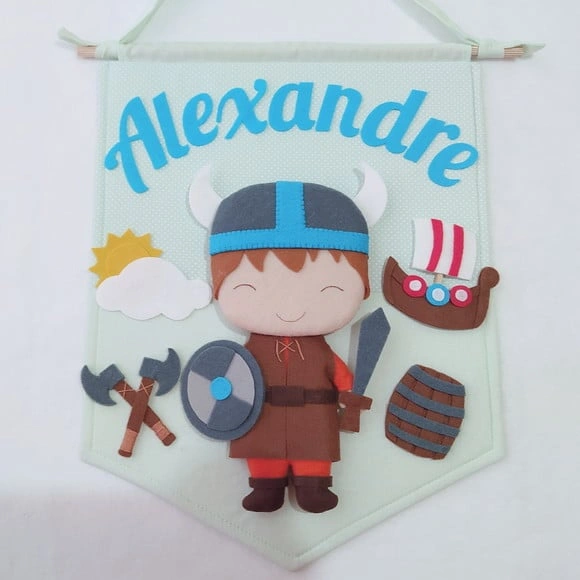 Flâmula Porta de Maternidade Viking - Alexandre