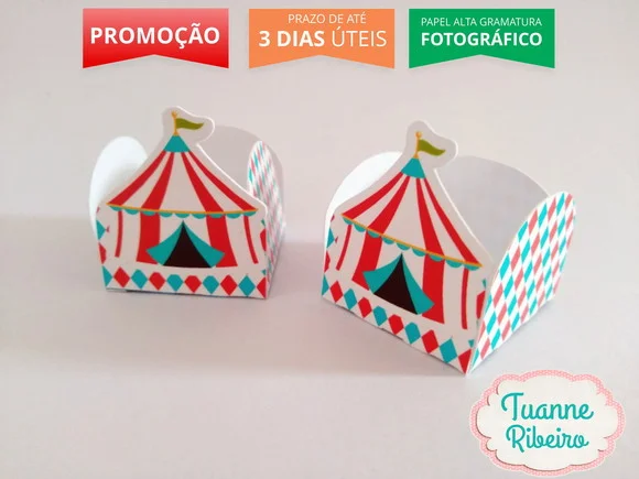 Forminha de doces - Circo