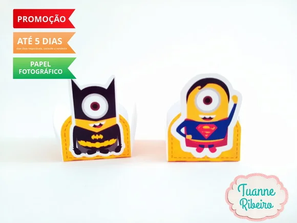 Forminha de doces - Minions Herois