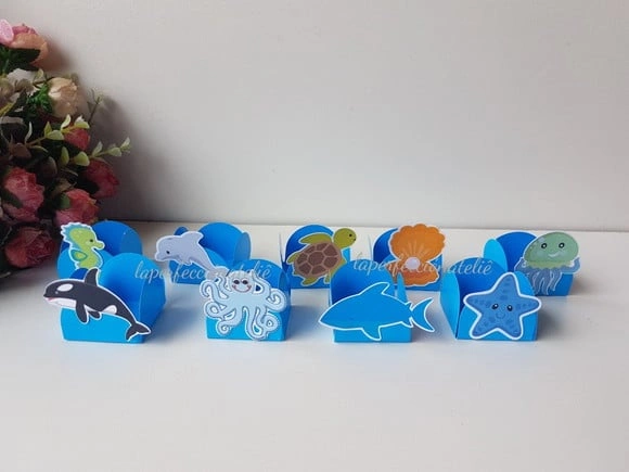 Forminhas Personalizadas Fundo do Mar