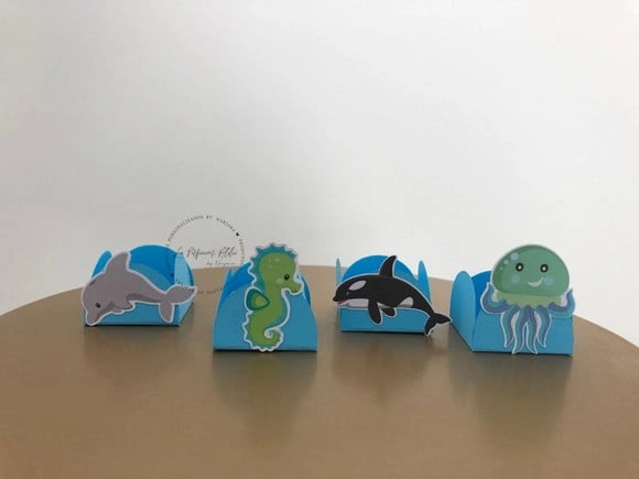 Forminhas Personalizadas Fundo do Mar