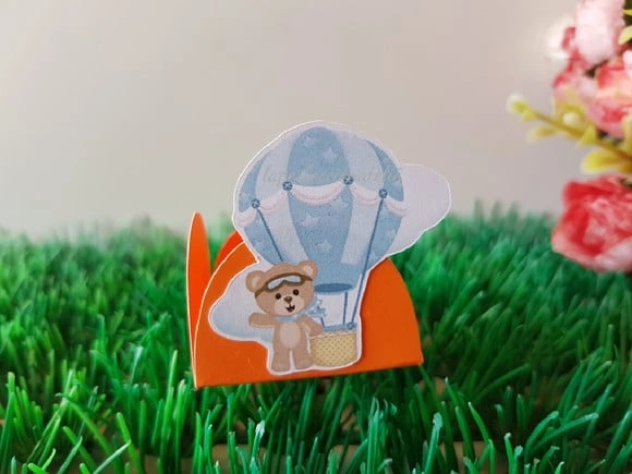Forminhas Personalizadas Ursinho Baloeiro