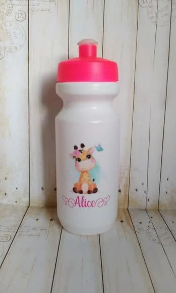 Garrafa Squeeze Escolar Safari Baby Menina