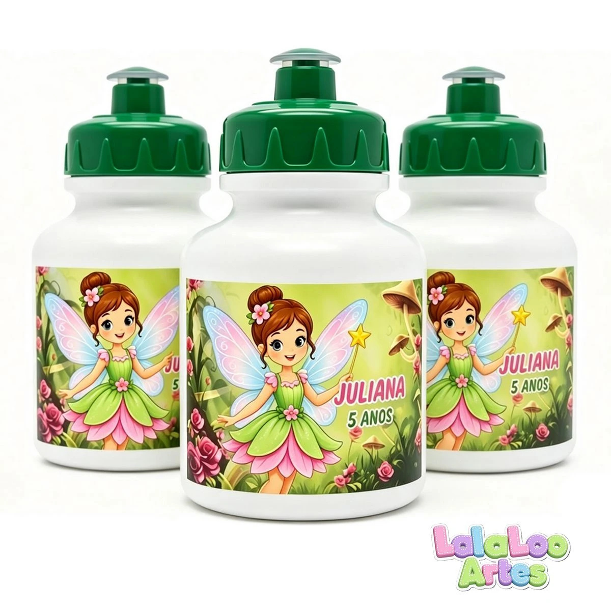Garrafinha Squeeze Fada Personalizada