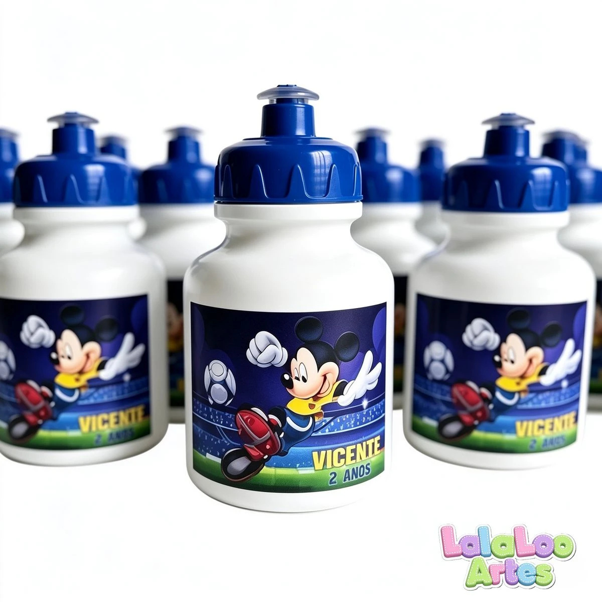 Garrafinha Squeeze Lembrancinha Mickey Futebol