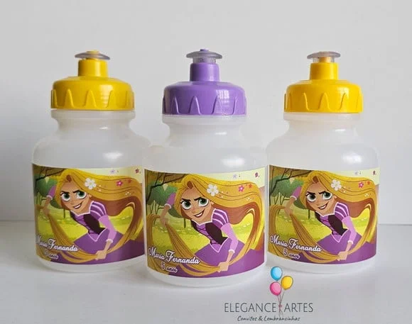 Garrafinha Squeeze Rapunzel Enrolados