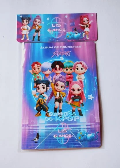 Guerreiras Kpop Álbum com Figurinhas Desenho Colorir Huntrix