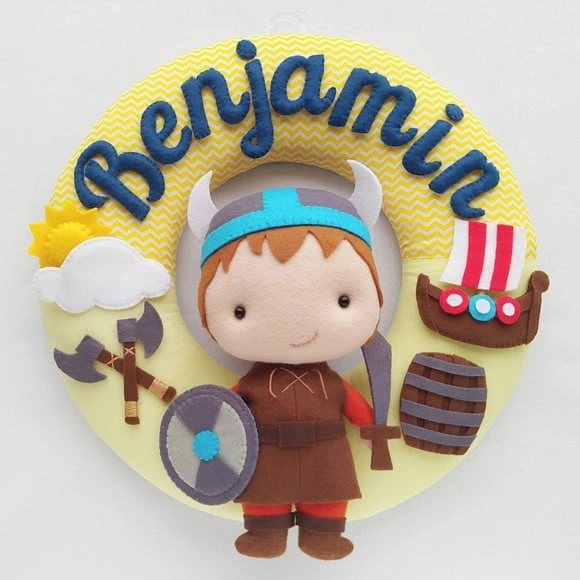 Guirlanda Porta de Maternidade Viking - Benjamin