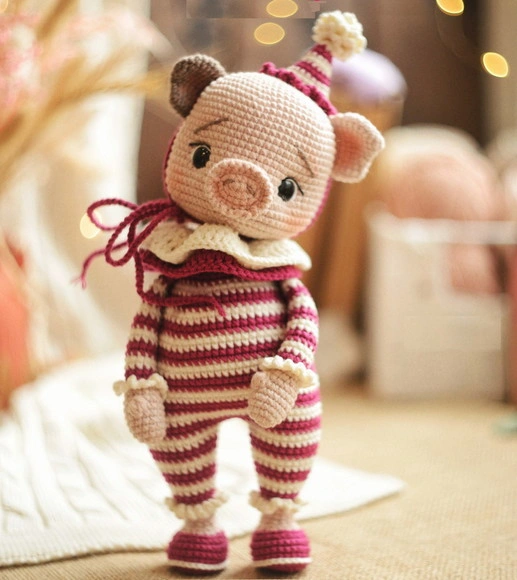 Ivy o Porquinho em Amigurumi